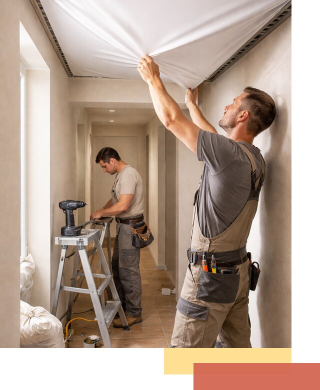 Монтаж натяжного потолка в прихожей в Острогожске