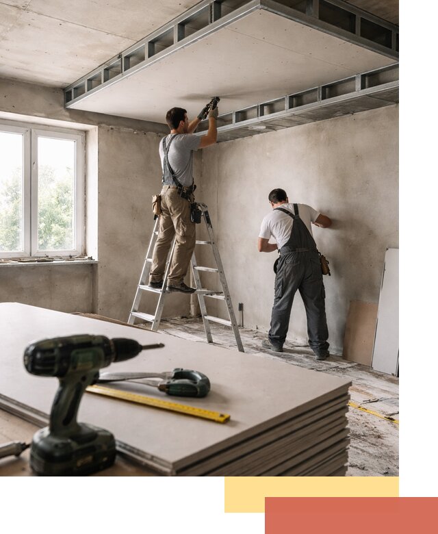 Двухуровневый потолок из гипсокартона в Острогожске