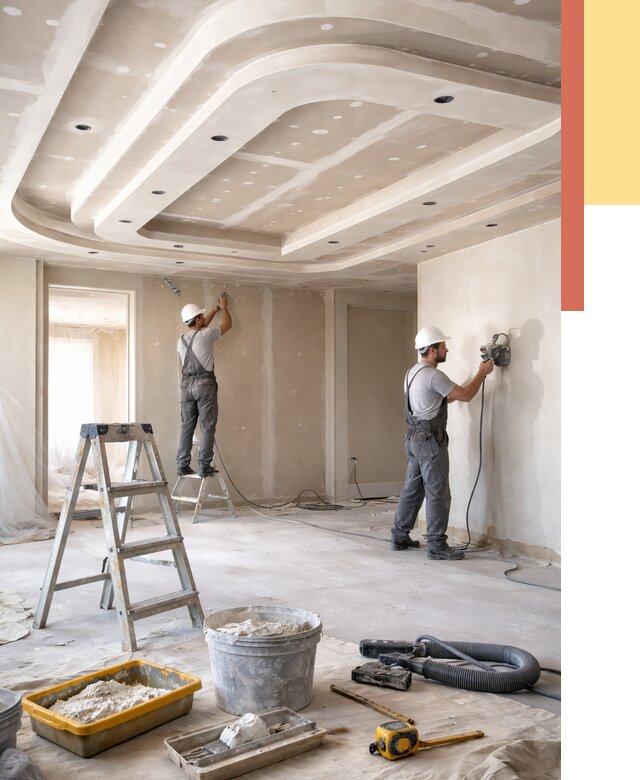 Многоуровневый потолок из гипсокартона в Острогожске от 782 руб. под ключ | ОТДЕЛОЧНИК-Стг