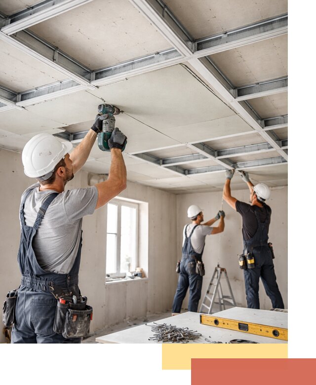 Кессонный потолок из гипсокартона под ключ в Острогожске