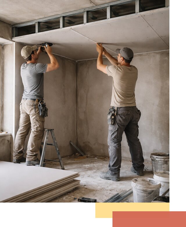 Короб из гипсокартона на потолке под ключ в Острогожске