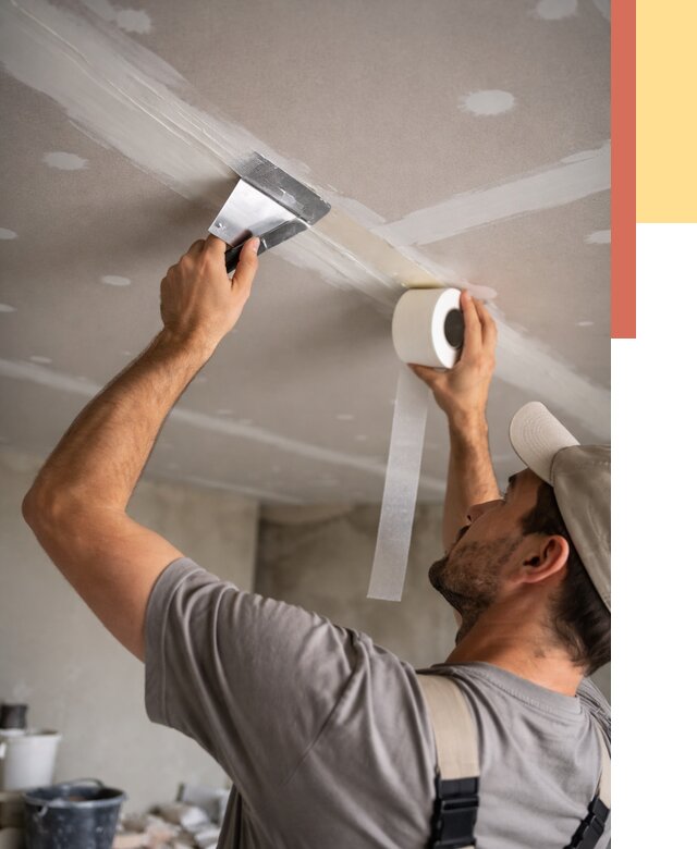 Обработка швов потолка ГКЛ в Острогожске от 7823 руб. под ключ | ОТДЕЛОЧНИК-Стг