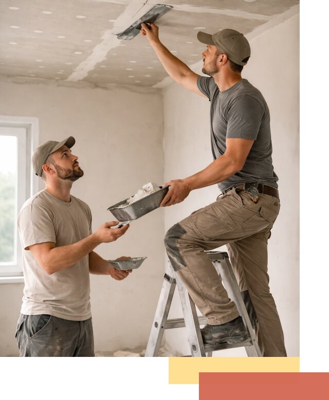 Шпаклевка потолка из гипсокартона в Острогожске качественно и быстро