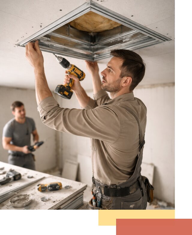 Монтаж люка в потолок из ГКЛ в Острогожске