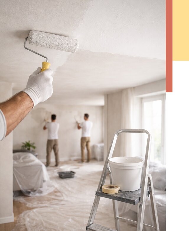 Покраска потолка акриловой краской в Острогожске от 2608 руб. | ОТДЕЛОЧНИК-Стг