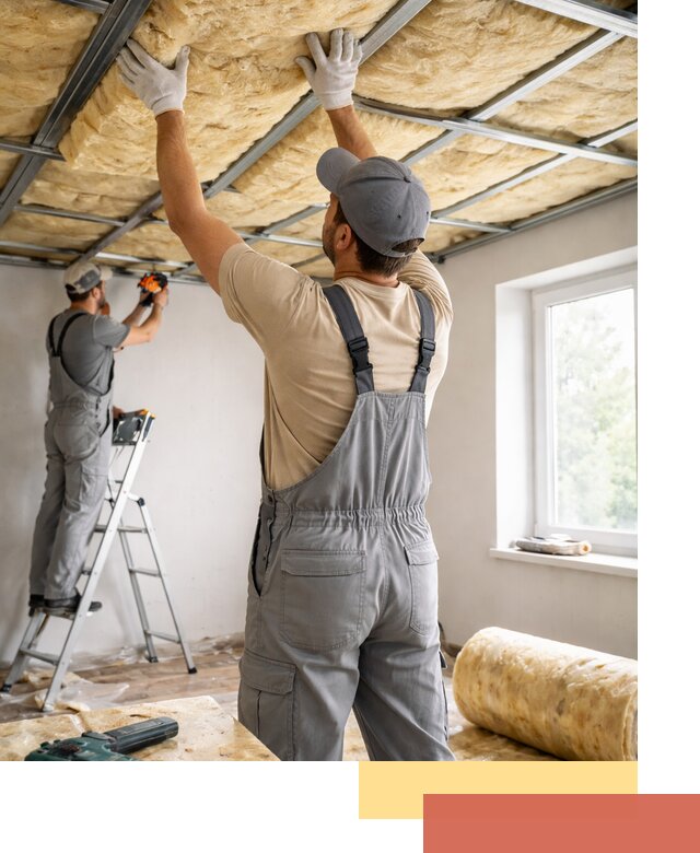 Утепление потолка под ключ в Острогожске качественно и быстро